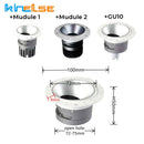 Axyaa Round LED Downlight Frame with MR16/GU10 Socket for Recessed Ceiling Spot Lighting