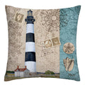 Axyaa Sea Lighthouse Shells Plush Pillowcase - Home Decoration Sofa Cushion Cover