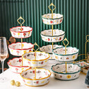 Axya Ceramic Fruit Plate Multilayer Cake Stand Display Stand Home Decor Display Frame