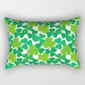 Axyaa Daisy Flower Rectangular Lumbar Cushion Cover for Bedside, Living Room, and Car
