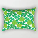 Axyaa Daisy Flower Rectangular Lumbar Cushion Cover for Bedside, Living Room, and Car