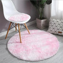 Axyaa 100/120cm Fluffy Round Shaggy Rug for Living Room, Bedroom, Kids' Room