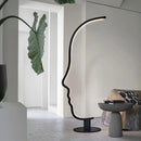Axya Nordic Human Face LED Floor Lamp: Stylish Indoor Lighting Fixture