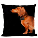 Axyaa Dachshund & Bulldog Cotton Linen Pillow Case - Cozy Home Decor