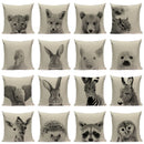 Axyaa Animal Print Cushion Covers - High Quality Decorative Pillows for Sofa