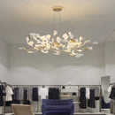 Axyaa Ginkgo Leaf Chandelier: Luxury Designer Decorative Lamp for Living Room, Villa, Hotel