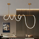 Axyaa Modern LED Pendant Lights for Living Room and Dining, 360 Degree Luminous Indoor Decorative Hanging Lamps