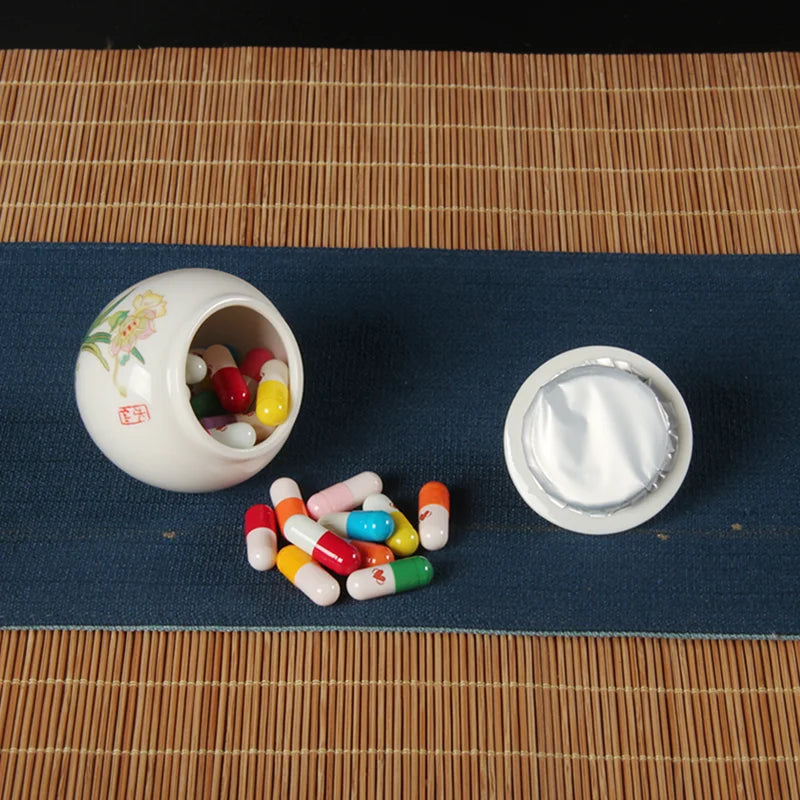 Axya Ceramic Tea Cans: Elegant Kitchen & Desktop Storage Jars for Condiments, Candy, Fruit.