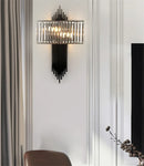Axyaa Crystal Wall Lamp: Modern Living Room Bedroom Lighting Fixtures