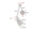 Axyaa Swing Arm LED Wall Lamp Adjustable Modern Nordic Home Lighting
