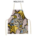 Axyaa Tropical Floral Kitchen Apron for Cooking, Baking, Cleaning - 47x38cm