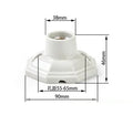 Axyaa Vintage Creamic E27 Bulb Holder Socket 110-220V Base Lamp Fitting