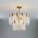 Axyaa Glass Chandelier - Luxury Europe Style Luminaires for Living Room, Dining Room, Bedroom