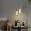 Axyaa Nordic Copper Crystal Chandelier for Model Room Dining Bedroom Bar