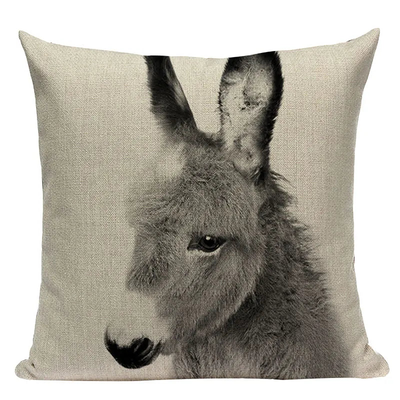 Axyaa Animal Print Cushion Covers - High Quality Decorative Pillows for Sofa