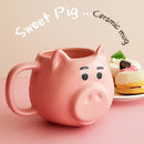 Axyaa 550ml Pig Cartoon Coffee Mug with Spoon in Gift Box