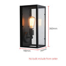 Axyaa Vintage E27 Wall Sconce Light - Retro Loft Bedside Balcony Stair Pub Restaurant Wall Lamp