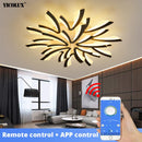 Axya LED Ceiling Lights Modern Living Room Bedroom Lamps with Remote