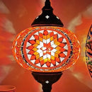 Axyaa Vintage Turkish Mosaic Swan Table Lamp Glass Handcrafted Art Deco Bed Light