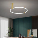 Axyaa Modern Round Acrylic Chandelier for Indoor Lighting in Bedroom and Living Room