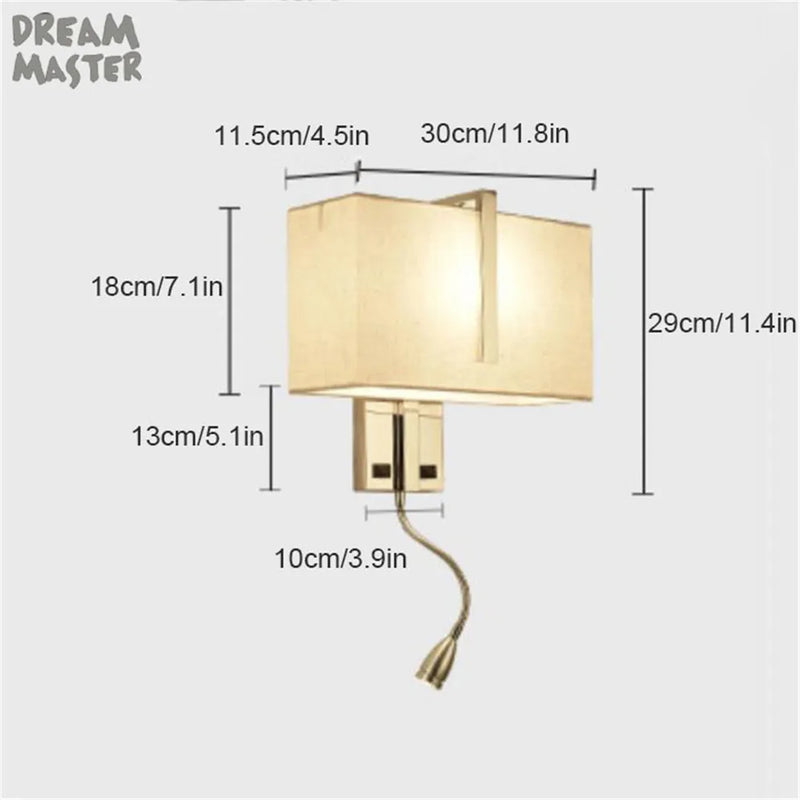 Axyaa Modern Industrial Wall Lamp Sconce for Living Room Bedroom Lighting