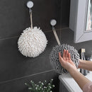Axyaa Soft Velvet Hand Towel Ball - Super Absorbent Bathroom Kitchen Accessory