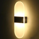 Axyaa LED Round Corner Acrylic Wall Lamp for Home Interiors