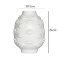 Axyaa Abstract Character Ceramic Vase, Modern Home Decor & Flower Arrangement Accessory