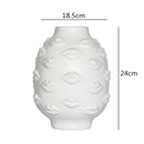 Axyaa Abstract Character Ceramic Vase, Modern Home Decor & Flower Arrangement Accessory
