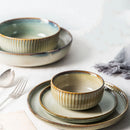 Axya Japanese Ceramic Dessert Plate Set - Household Tableware and Rice Bowl