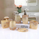 Axya Resin Five-piece Bathroom Set - Elegant European Style Washbasin and Toothpaste Storage