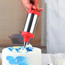 Axyaa Stainless Steel Cookie Gun Set with Icing Nozzles - Baking Tools