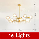 Nordic Glass Ball Chandelier Light by Axyaa - Modern Spotlight Pendant Lamp
