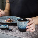 Axya Vintage Japanese Retro Ceramic Tea Cup Handmade 150ml Coffee Wine Cup