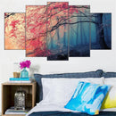Axyaa Cherry Blossom Tree Canvas Wall Art Print for Modern Home Decor