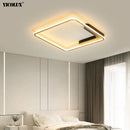 Axya Round Square Gold LED Chandeliers for Modern Living Room Lighting