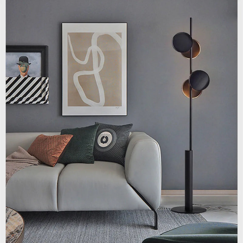 Axyaa Minimalist Black Floor Lamp for Living Room Bedroom Studio
