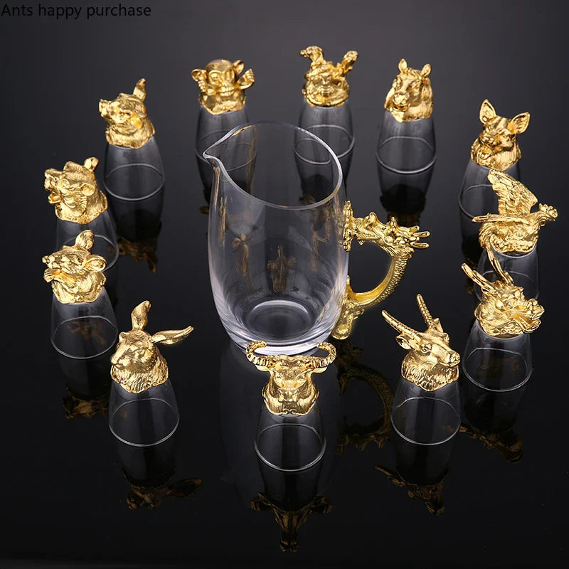 Axya Zodiac Wine Glass Set: Small, Elegant Drinkware Collection