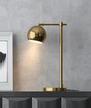 Axyaa Gold Metal Shade LED Table Lamp - Nordic Simple Design