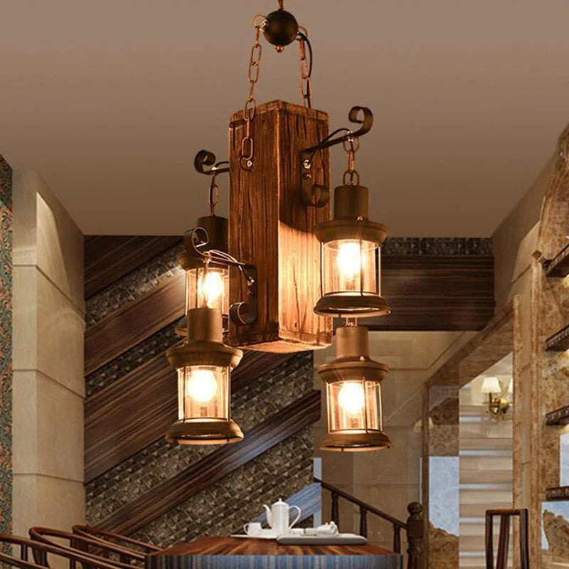 Axyaa Wood Pendant Lamp: Industrial Design for Living, Dining, Bedroom & Kitchen