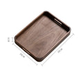 Axyaa Wooden Tray: Rectangular Dessert Tea Stand & Fruit Plate - Kitchen Tableware
