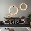 Axyaa Black Round LED Wall Light: Modern Nordic Living Room Decor.setOnAction Lamp