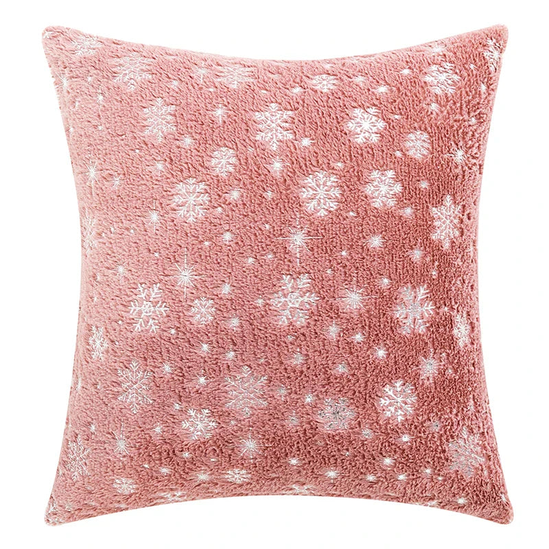 Axyaa Snowflake Flocked Cushion Cover 40x40 50x50