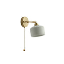 Axyaa Copper LED Wall Light Pull Chain Switch Bathroom Mirror Stair Sconce