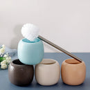 Axya Ceramic Toilet Brush Set - Bathroom Cleaning Supplies