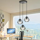 Axyaa Industrial Vintage Cage Pendant Light Chandelier