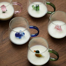 Axyaa 3D Animal Glass Mug: Fun Novelty Cup for Coffee, Tea, Milk - 400ml