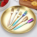 Stainless Steel Cake Divider Spoon Fork Set by Axyaa