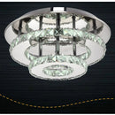 Axyaa LED Crystal Chandelier: Stylish Round Ceiling Light for Home Decor