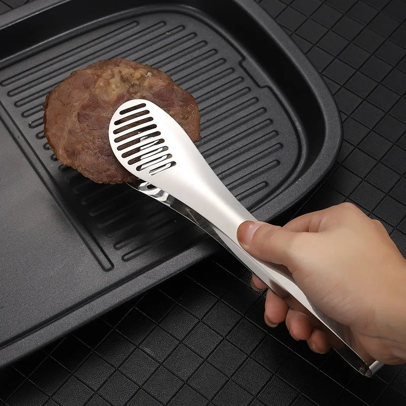 Axyaa Stainless Steel Kitchen Tongs: Multifunctional Cooking Utensils for Barbecue and Salad